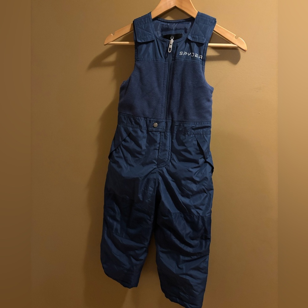 🔴Spyder Kids Navy Insulated Overalls